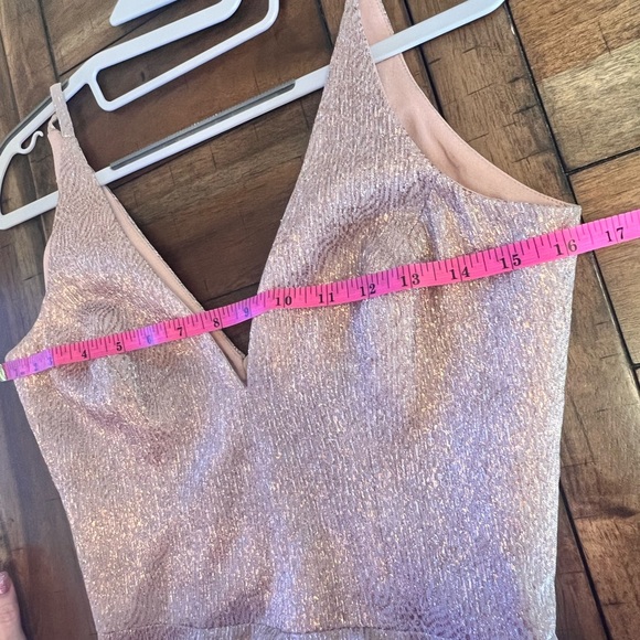 NWOT DRESS THE POPULATION Delilah Plunging A-Line Party Dress - Picture 5 of 10